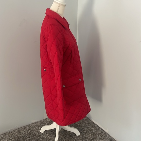 Ralph Lauren- Lauren size medium red puffer jacket long - Picture 3 of 10